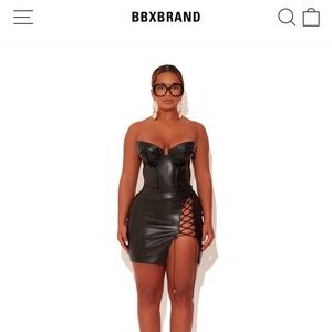 BBBXBRAND Leather Bustier Corset